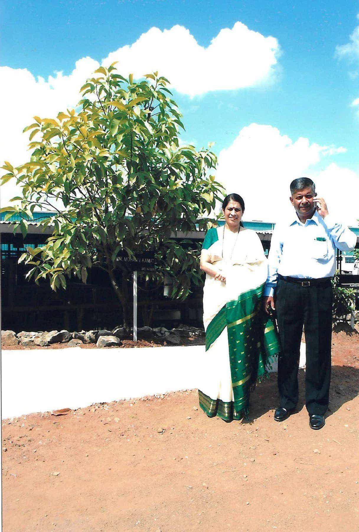 Portrait of Late Mr. Mohan V. Kamat, founder of MG Group
